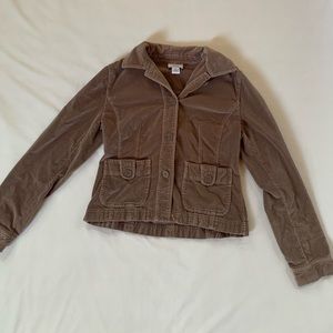 Ann Taylor LOFT Suede khaki tan jacket